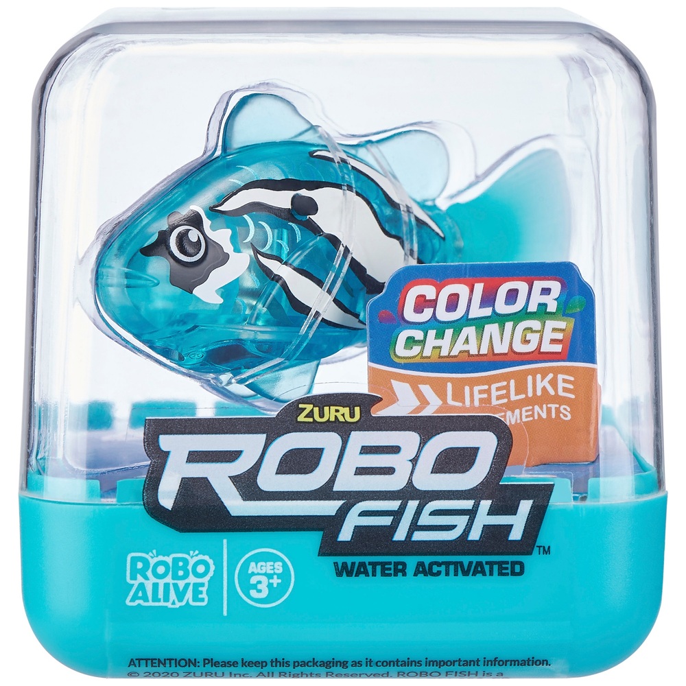 Robo Alive Robo Fish Robotic Swimming Turtle (Orange + Blue) by