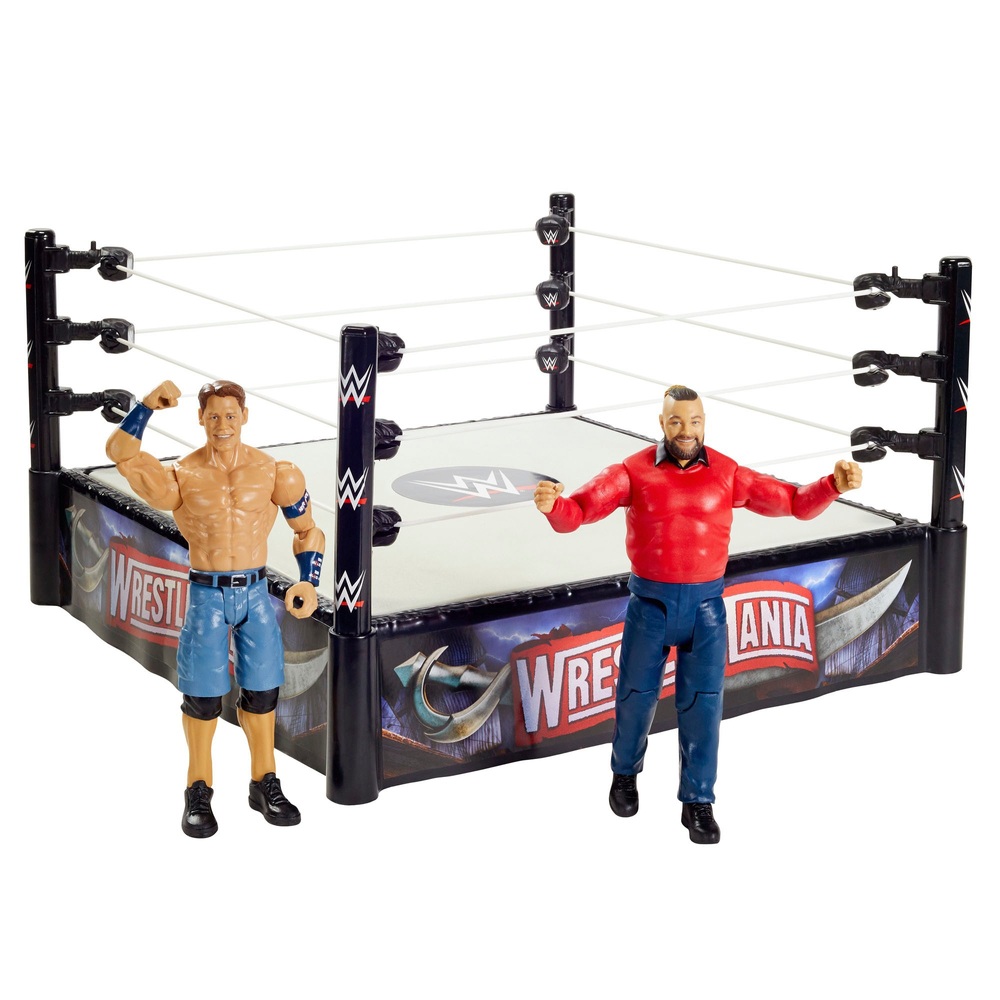 Wwe Wrestlemania Superstar Ring With John Cena And Bray Wyatt Figures Smyths Toys Uk