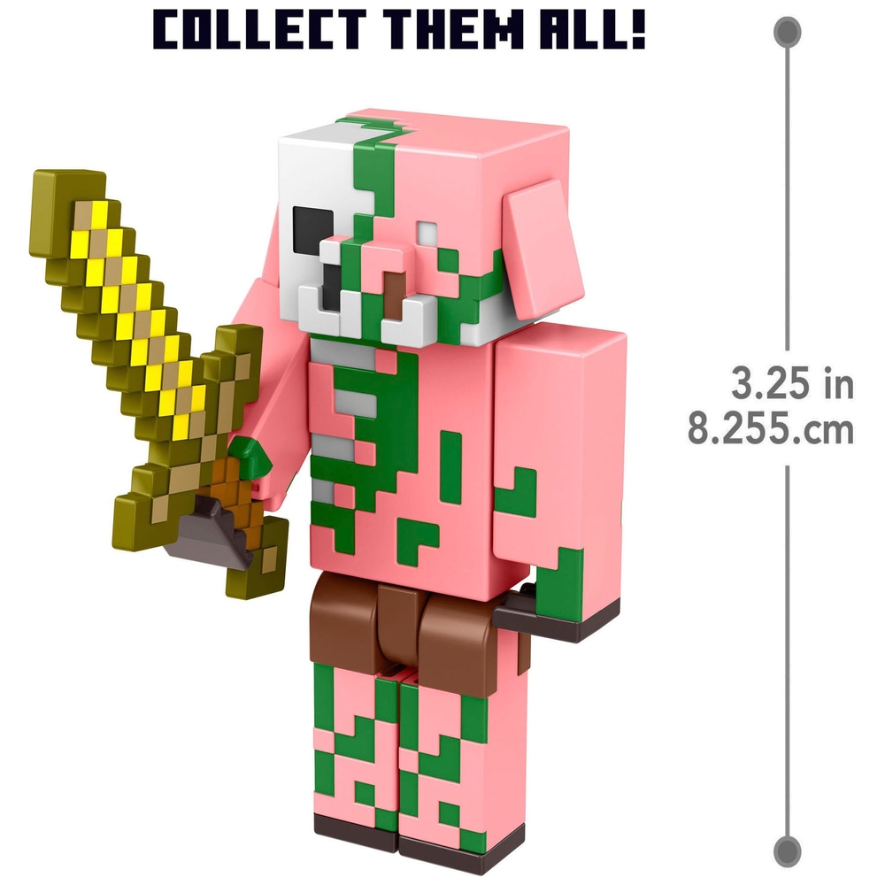 Minecraft 8cm Figure Zombified Piglin Smyths Toys Uk