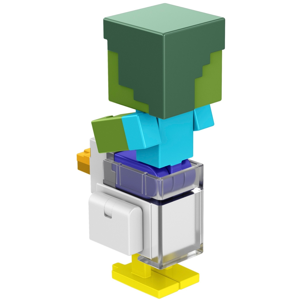 Minecraft 8cm Figure Zombie Chicken Jockey Smyths Toys UK