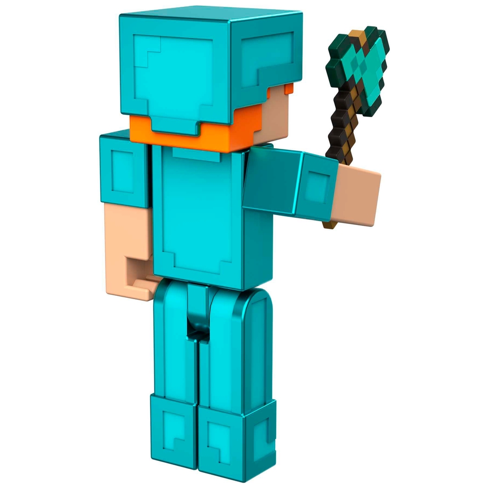 Minecraft 8cm Figure Alex In Diamond Armour Smyths Toys Uk 2007