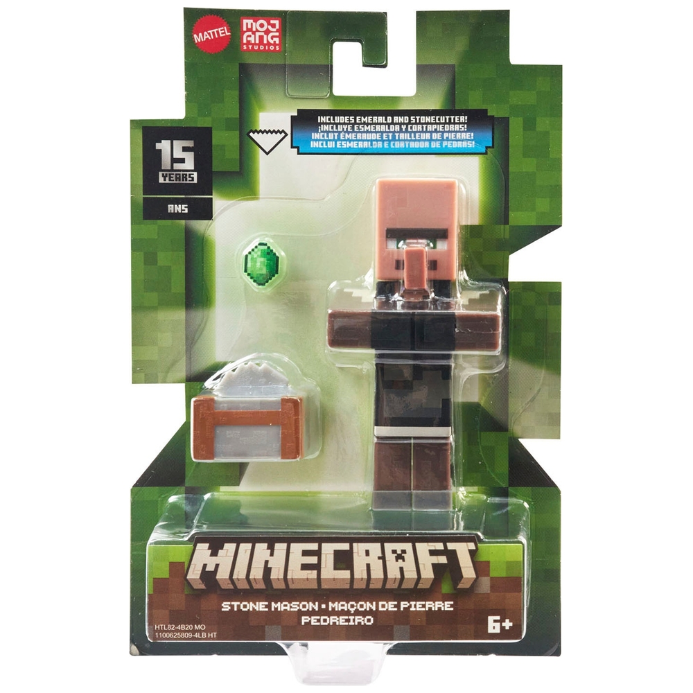 Minecraft Core Figure 8cm Stone Mason | Smyths Toys UK