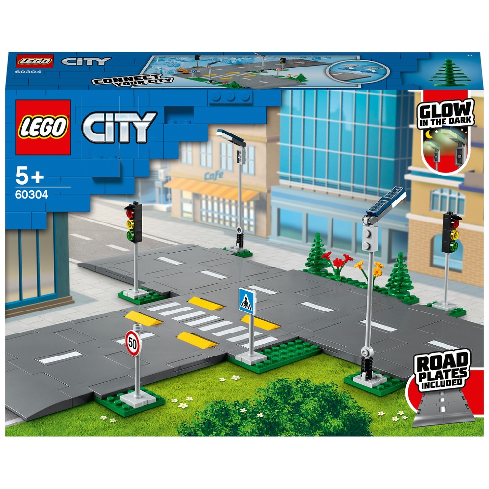 Suri Bourgeon Actuator LEGO City 60304 Wegplaten met verkeerslichten set | Smyths Toys Nederland