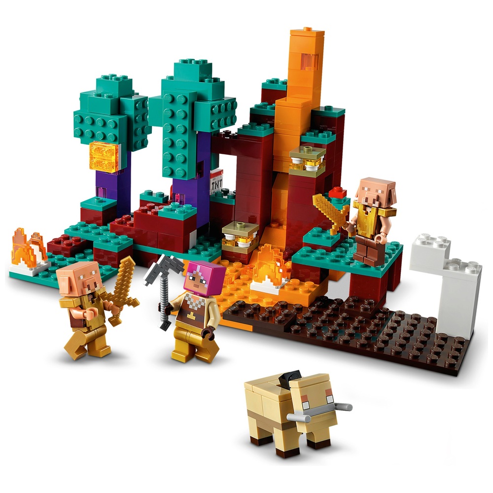 LEGO 21168 Minecraft The Warped Forest Building Toy for Kids | Smyths ...