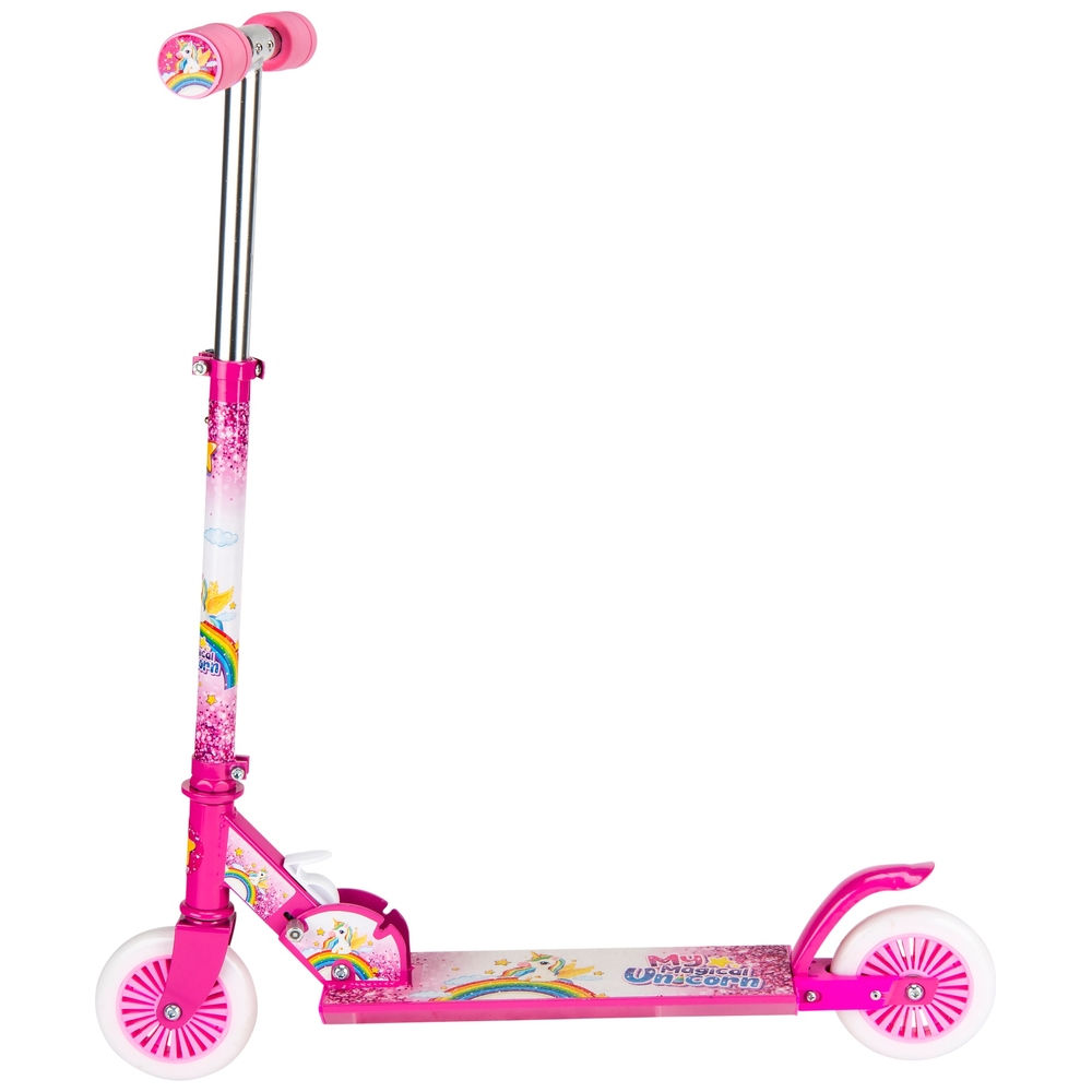 My Magical Unicorn Scooter Einhorn Kinderroller mit LED Rädern pink |  Smyths Toys Österreich