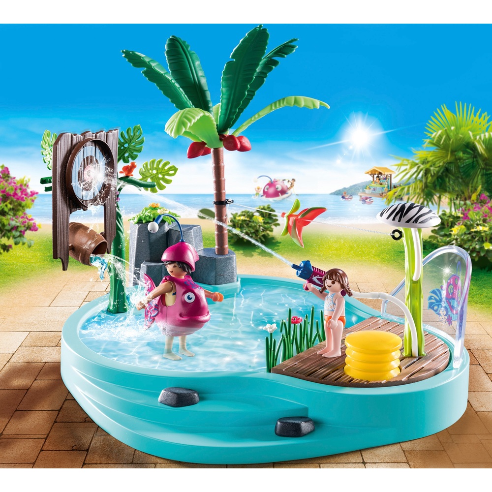 Playmobil 70610 Spaßbecken mit Wasserspritze Spielzeug Kinder-Pool Planschbecken 