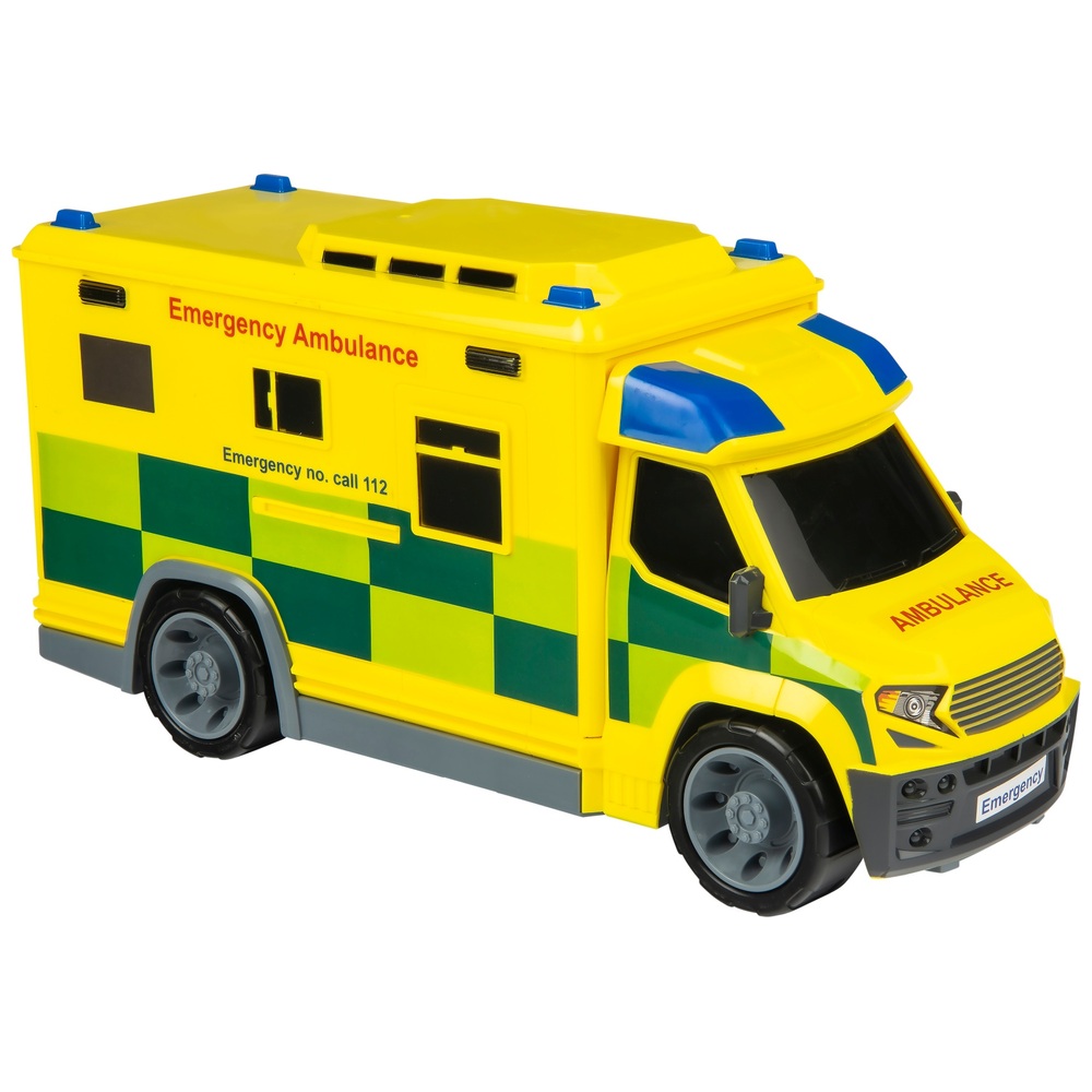 Toyland® Jouet d'ambulance d'urgence 1:40 - Véhicule jouet - Avec lumière  et son - À partir de 3 ans