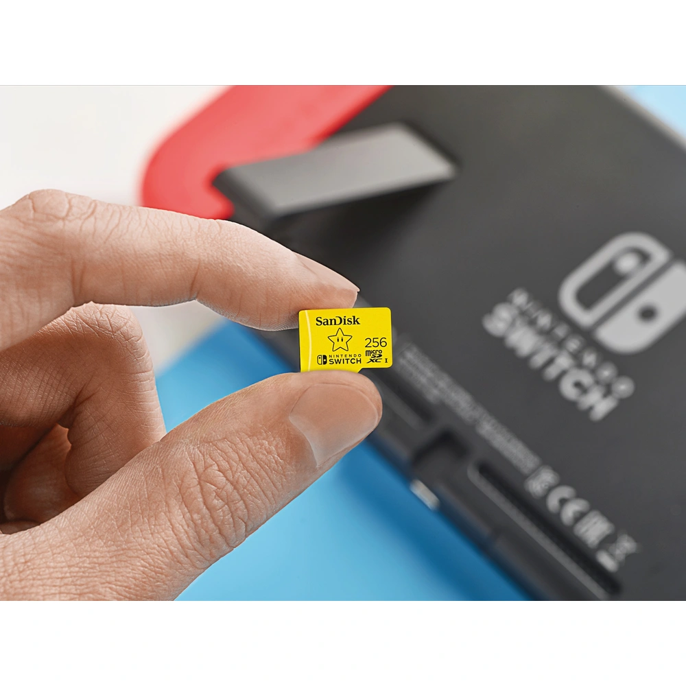 SanDisk 256GB microSD Card for Nintendo Switch - Mario Star