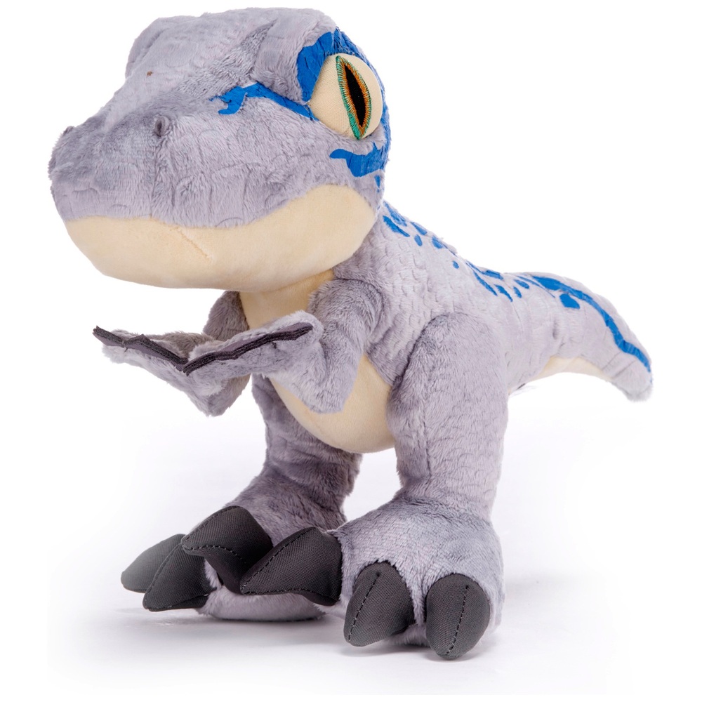Jurassic World 35cm Blue Raptor Dinosaur Soft Toy | Smyths Toys UK