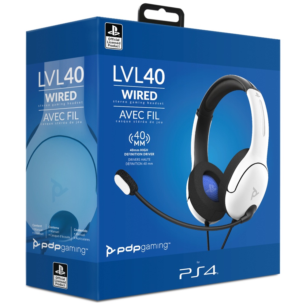 PDP Gaming Licensed LVL 40 Wired Stereo Headset for PS5, PS4 & PC ...