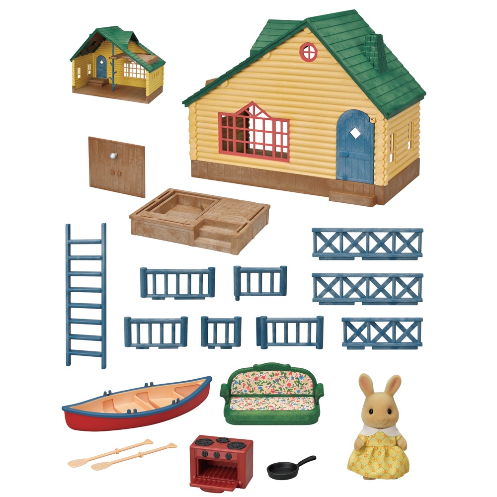 sylvanian families log cabin smyths