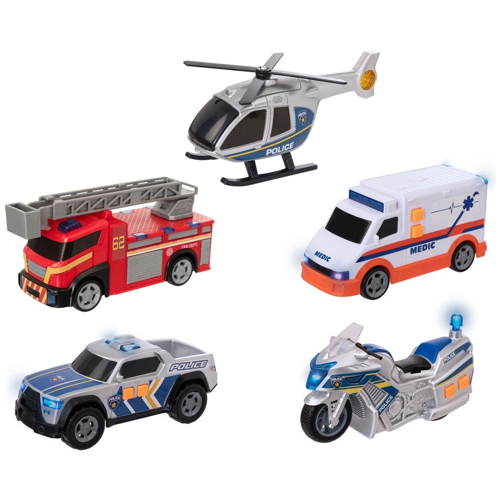 Super Wheelz - Pack 5 Véhicules d'Urgence