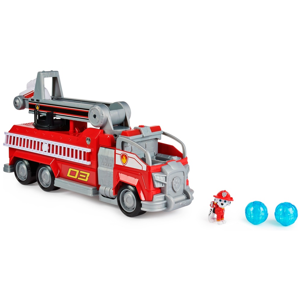 Paw Patrol Marshall’s Transforming Fire Truck with Pop Out Water Cannons Figure 