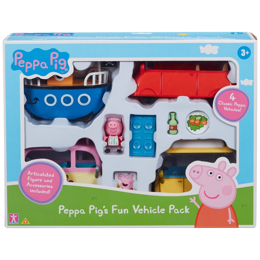 Peppa Pig 4 Vehicle Set | Smyths Toys Ireland