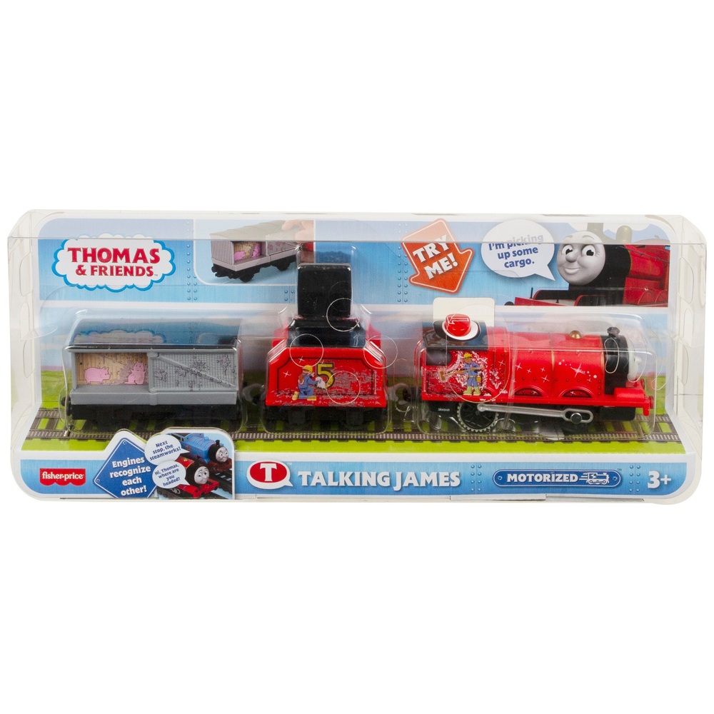 Thomas & Friends Talking James Motorised Train Engine | Smyths Toys UK