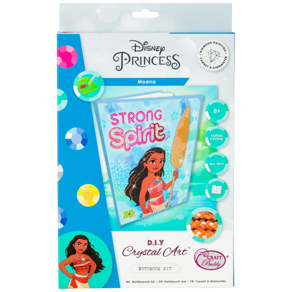 Disney Princess Moana D.I.Y Diamond Painting Crystal Art Notebook Kit