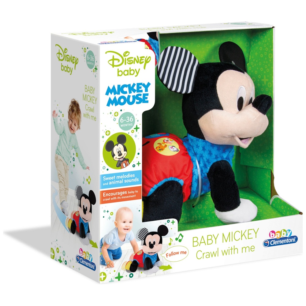 Disney Baby Musical Crawling Pals Plush, Mickey Mouse, Interactive Crawling  Plush, Stuffed Animal, by Just Play