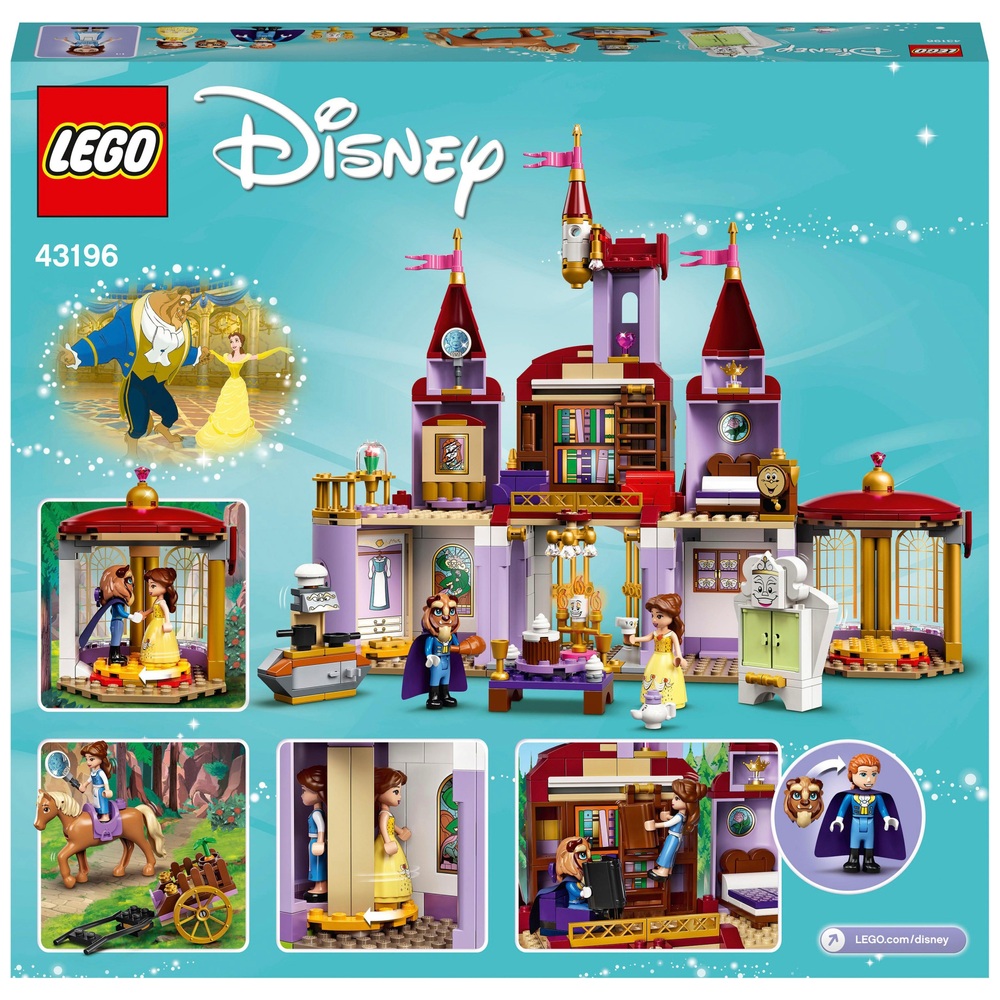 Chateau Belle Et La Bete Lego LEGO Disney Princess - Le château de la Belle et la Bête avec figurines -  43196 | Smyths Toys France