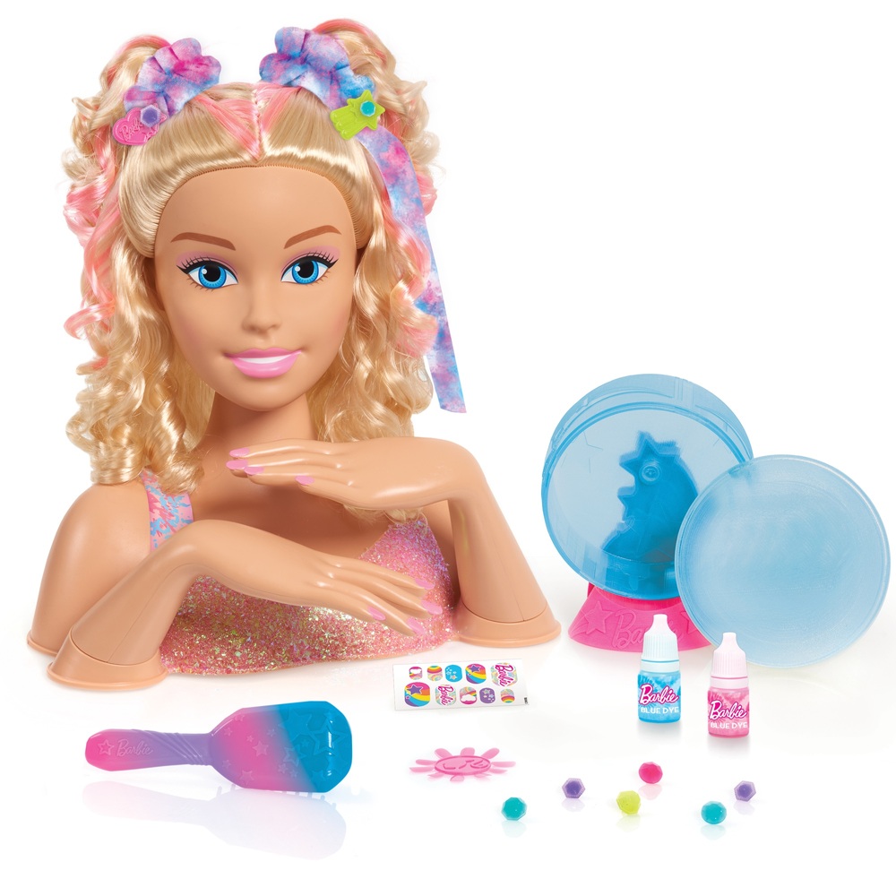 Belong Decode versus Barbie Tie-Dye Deluxe Styling Head | Smyths Toys UK