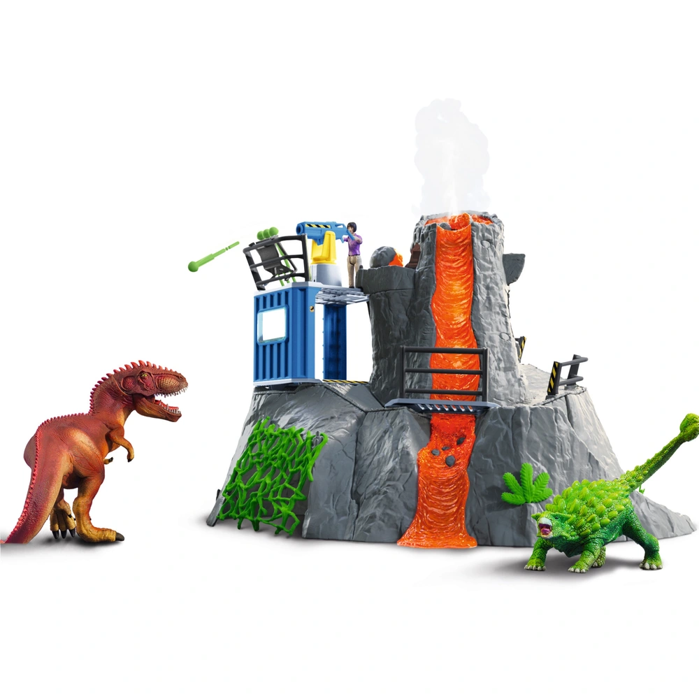 schleich Dinosaurs 42564 Volcano Expedition Base Camp Playset