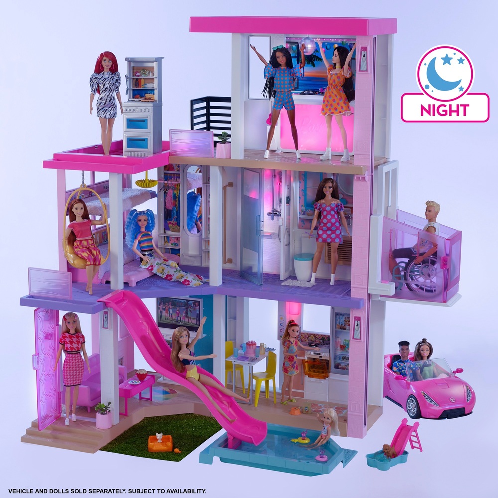 Mädchen Barbie 3 Etagen Puppe Dream House Spielset mit Möbel 2018 Version Neuer 