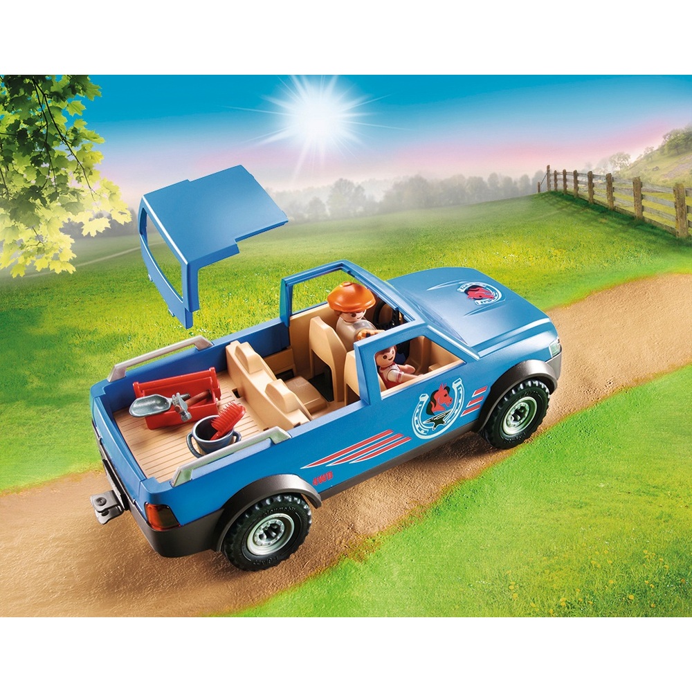 Playmobil 70518 Country Mobiler Hufschmied Reiterhof Pferde Pony Spielzeug-Set 