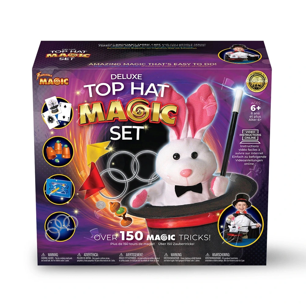 Fantasma Magic Set Deluxe Magic Top Hat 150+ Magic Tricks Smyths