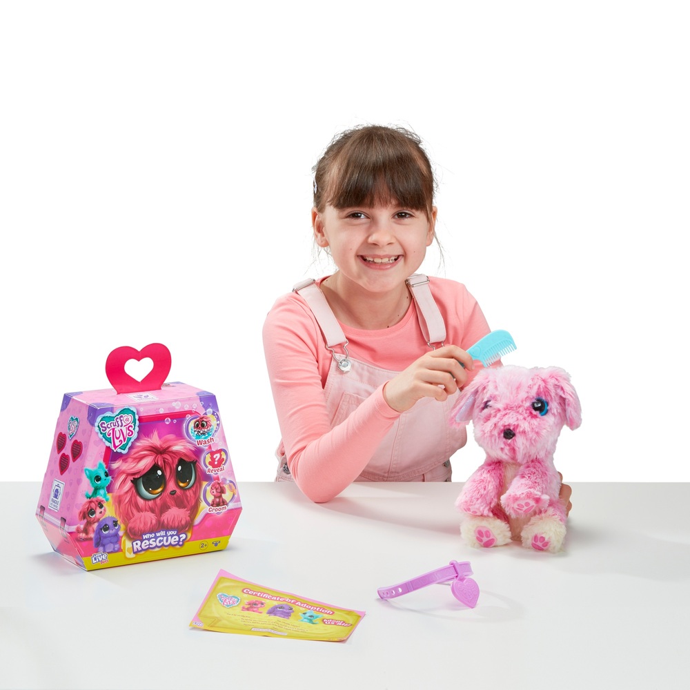 Scruff A Luvs Little Live Girl Plush Mystery Rescue Pet Toy Kids Birthday Gift 