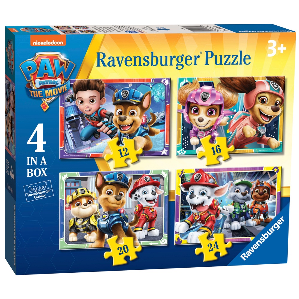 Seminar Geologi udslettelse Ravensburger Paw Patrol The Movie 4 in a Box Jigsaw Puzzle Bumper Pack |  Smyths Toys UK