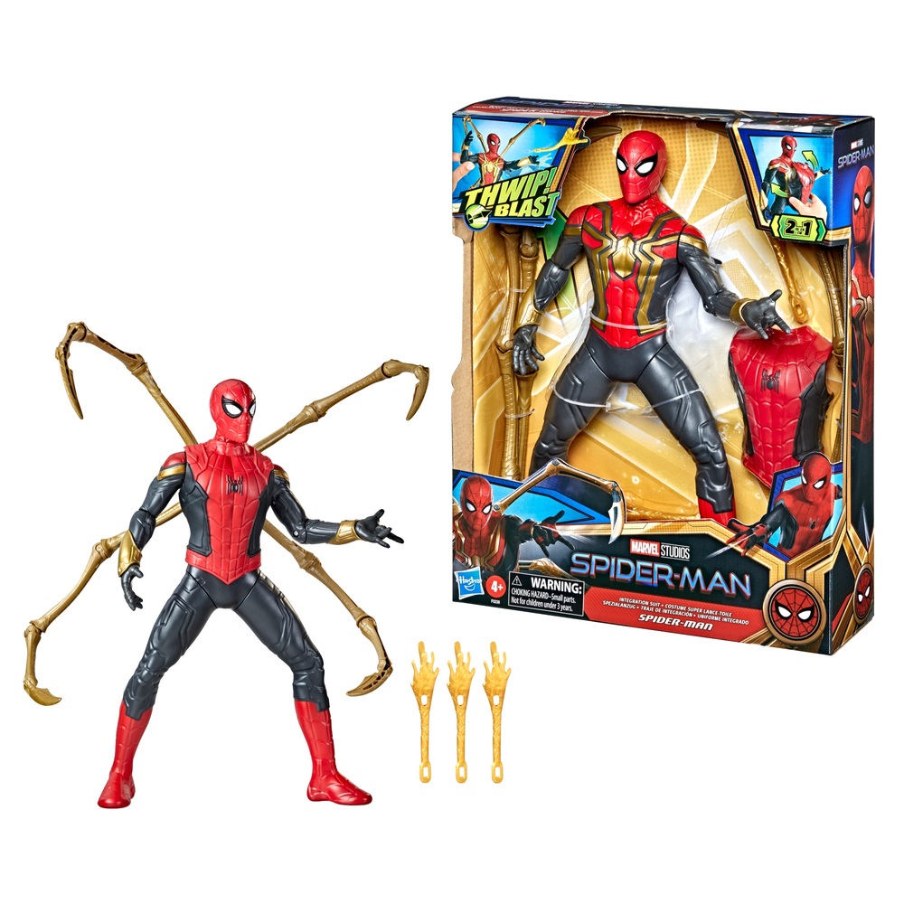 Marvel Spider-Man Deluxe Thwip Blast Integrated Suit Spider-Man Action  Figure | Smyths Toys UK