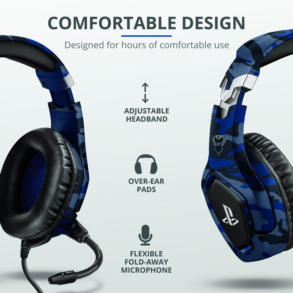 Trust GXT488 Forze PS4 Gaming Headset Grey
