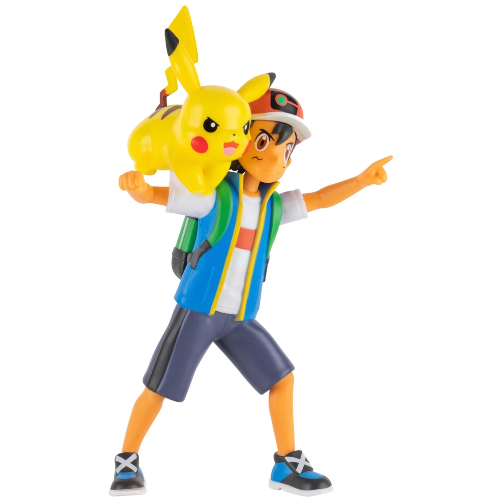 Pokemon Battle Feature Figur Ash und Pikachu Spielfigur 