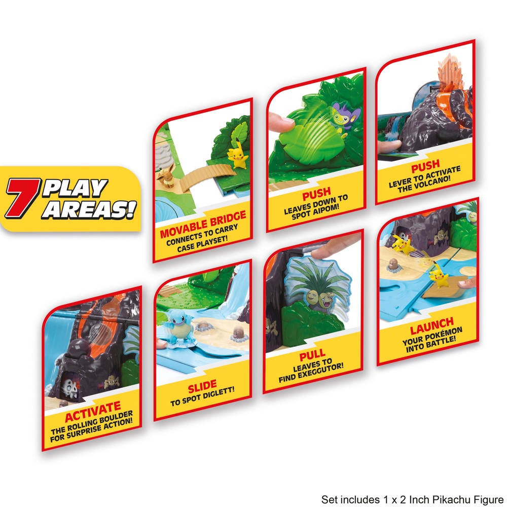 Pokémon 30cm Carry Case Volcano Playset | Smyths Toys UK