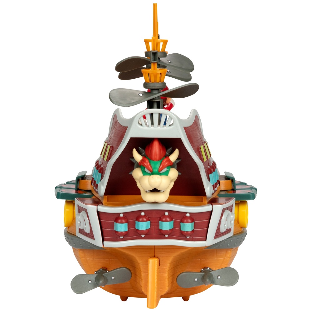 Nintendo Super Mario Spielzeug Bowsers Luftschiff Deluxe Spielset mit Sound  und Figur