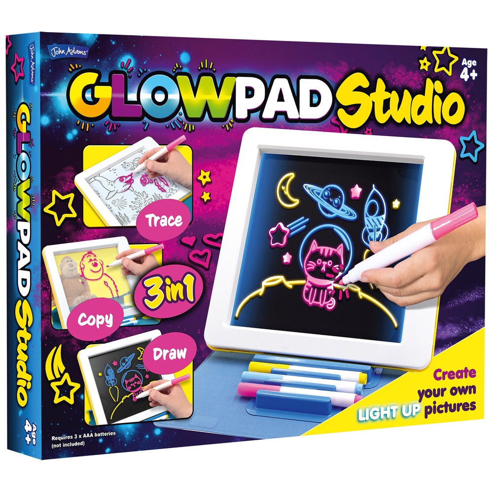 Light Up Drawing Pad Magic Glow Board For Kids - Free Devlivery