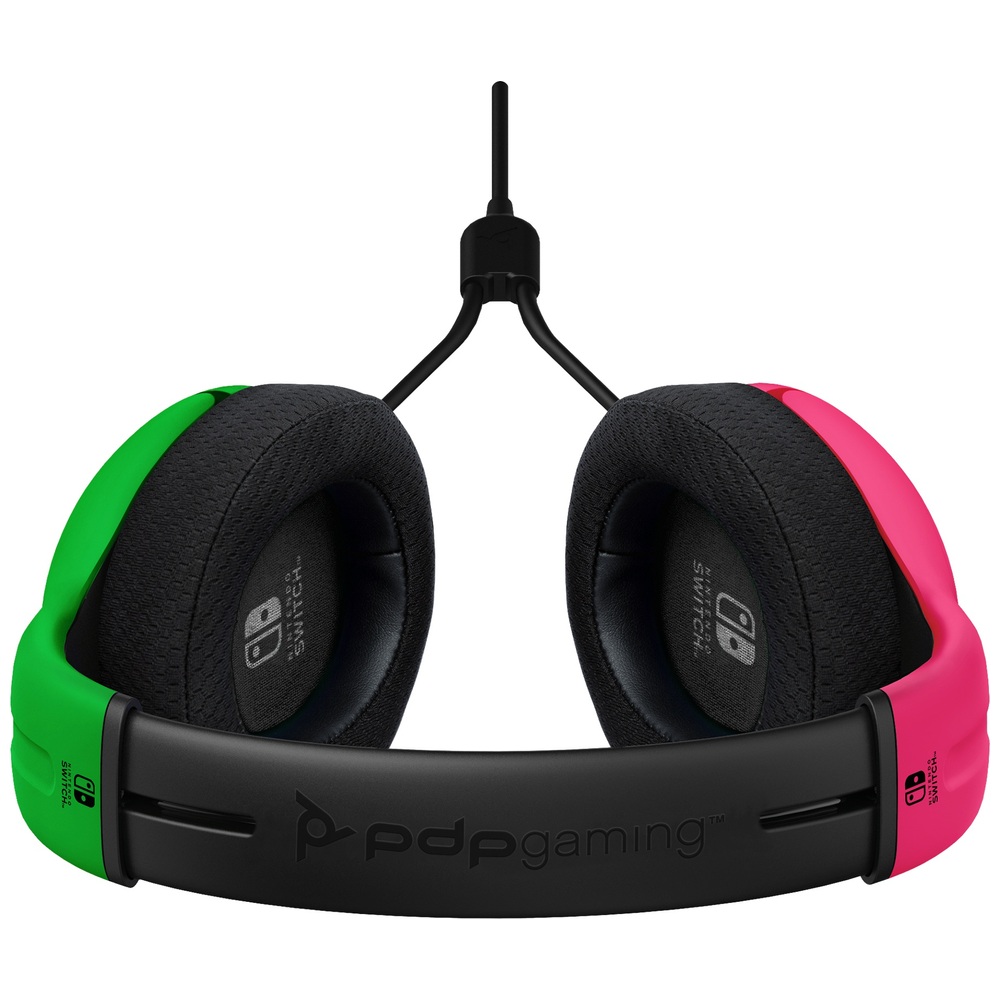 PDP Gaming LVL 40 Wired Headset for Nintendo Switch Pink & Green