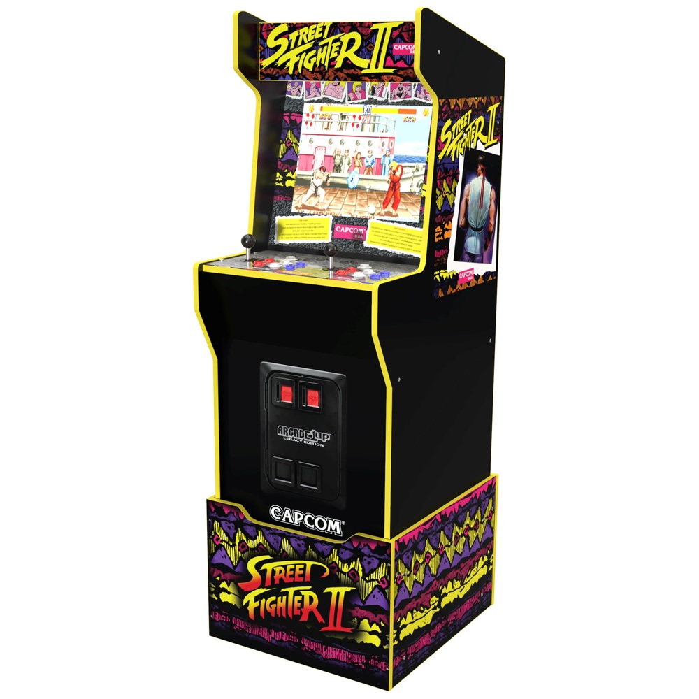 Arcade1Up Street Fighter Capcom Legacy Edition Cabinet with 12 Games (Riser  Included) | Smyths Toys UK