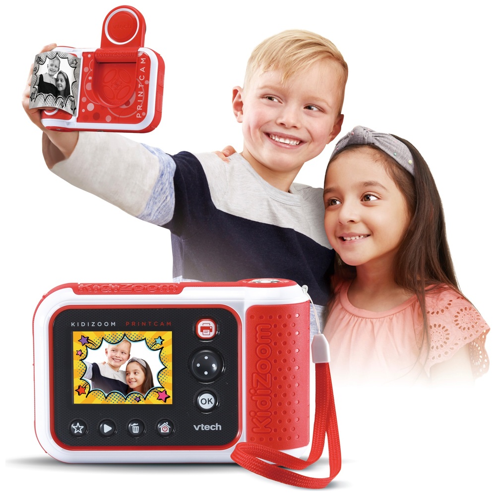 VTech Kinderkamera KidiZoom mit Schweiz Toys Cam | rot Smyths Sofortbild-Ausdruck Print