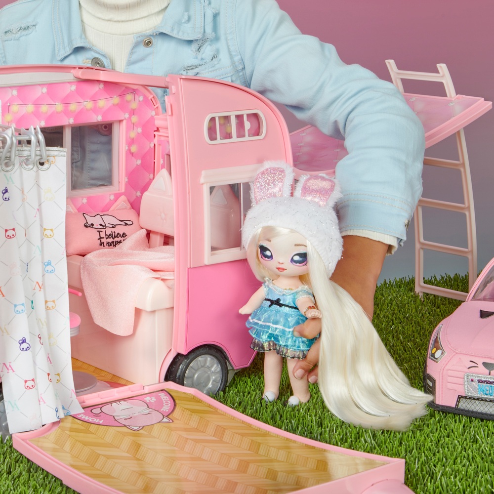 Set De Camping Na Na Na Surprise Kitty-Cat - Tente Et Accessoires Poupée - Jeu 5 Ans Et Plus