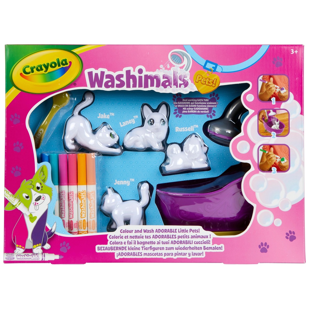 Crayola - Washimals Animaux fantastiques - Coffret de coloriage lavable  pour enfants des 3 ans 798051