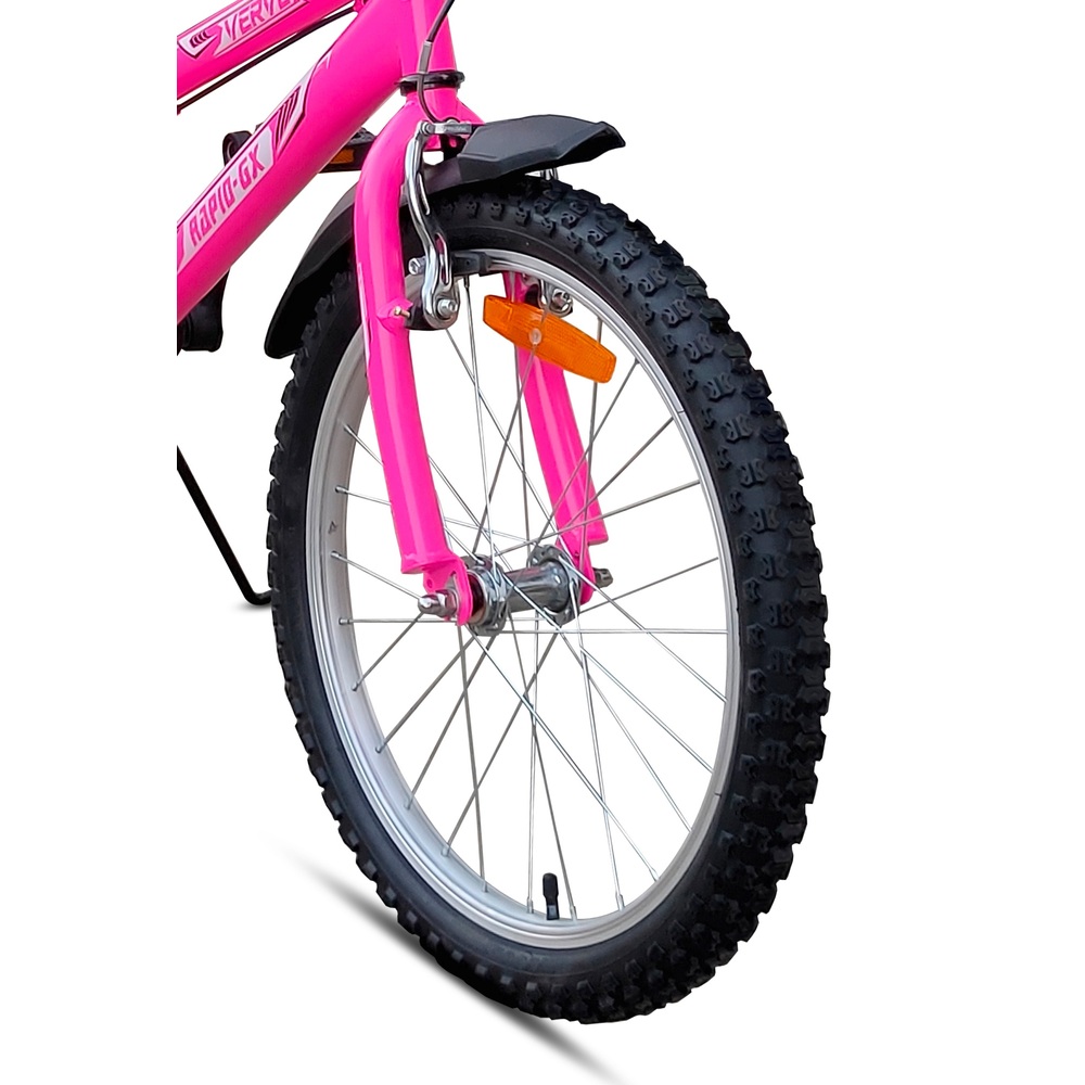 neon pink bike