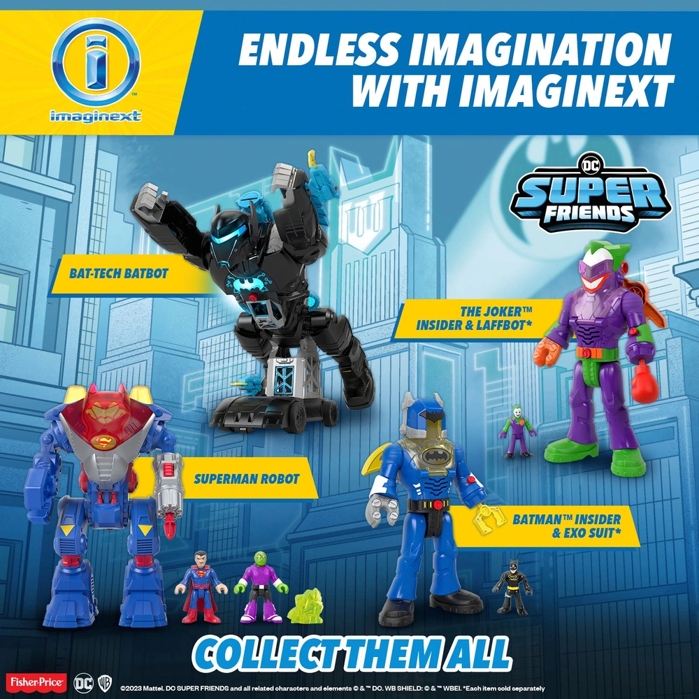 Imaginext DC Super Friends Bat-Tech BatBot Playset Smyths Toys UK