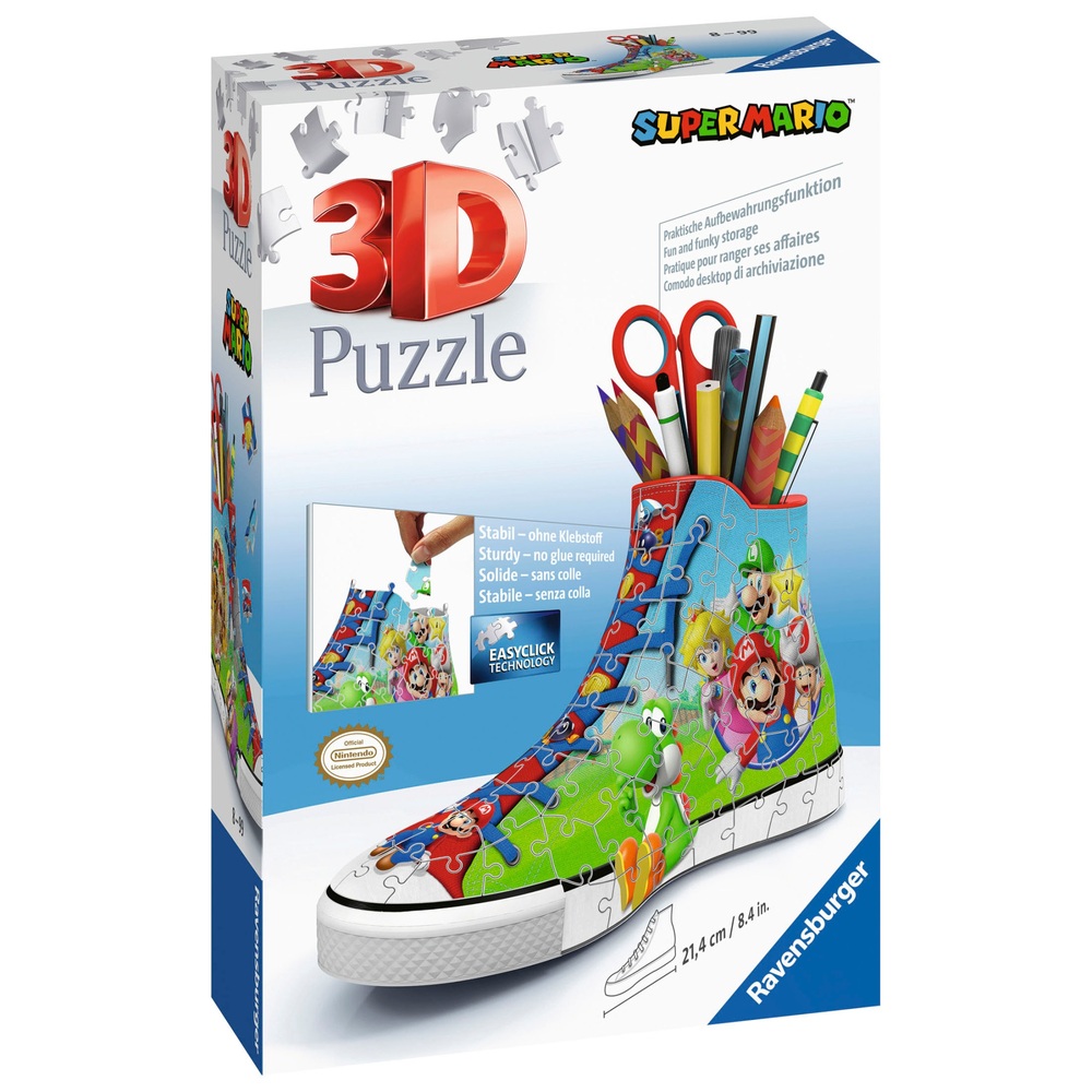Ravensburger Super Mario Trainer 3D 108 Piece Jigsaw Puzzle