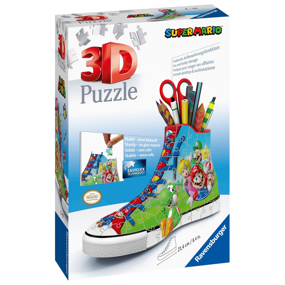 rütbe kanser Akdeniz  Ravensburger Super Mario Trainer 3D 108 Piece Jigsaw Puzzle | Smyths Toys UK