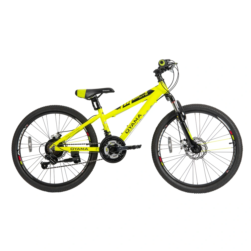 24 Inch Oyama JM24 Alloy Mountain Bike Yellow Smyths Toys UK