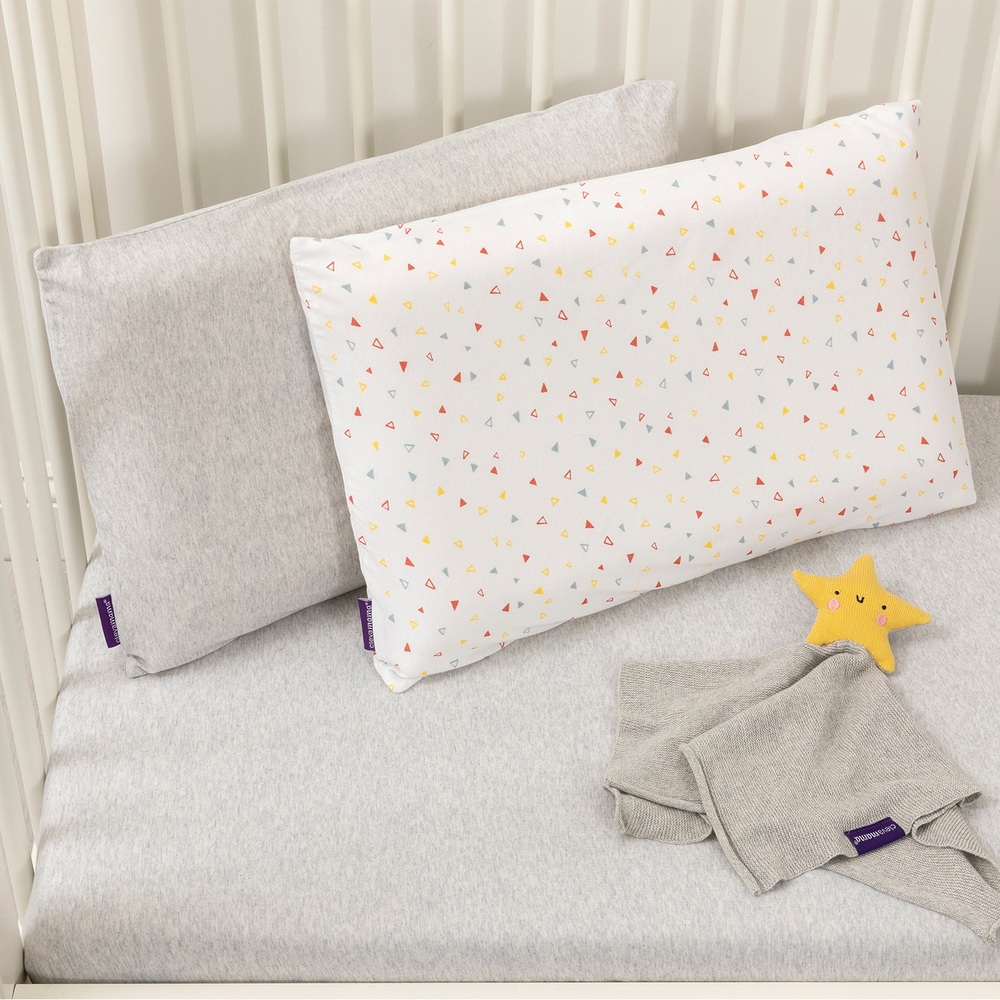 Star Pattern and White Pillow Covers for Toddler/Travel Pillows Set of 2 Pillowcases 