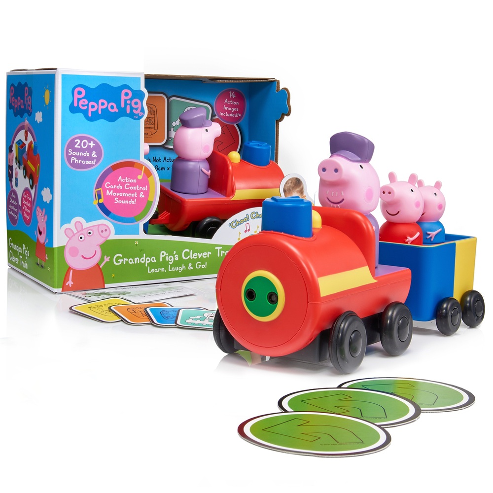 peppa wooden train