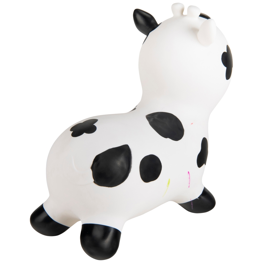 Big Steps Inflatable Cow Hopper Black & White