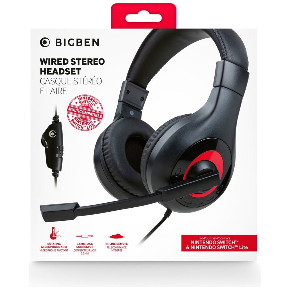 Nintendo Switch Stereo GamingHeadset V1, schwarz Smyths Toys Deutschland
