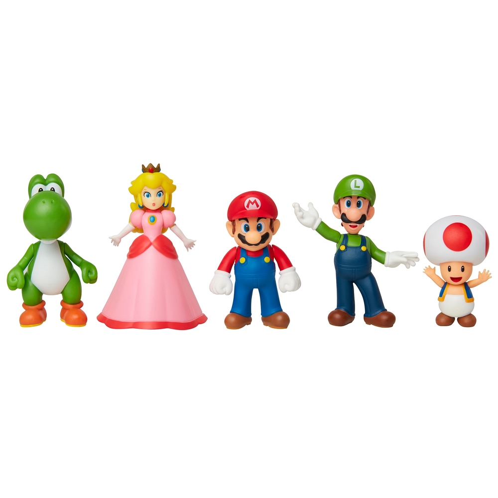 Nintendo Super Mario 6cm Figure 5 Pack Mario & Friends